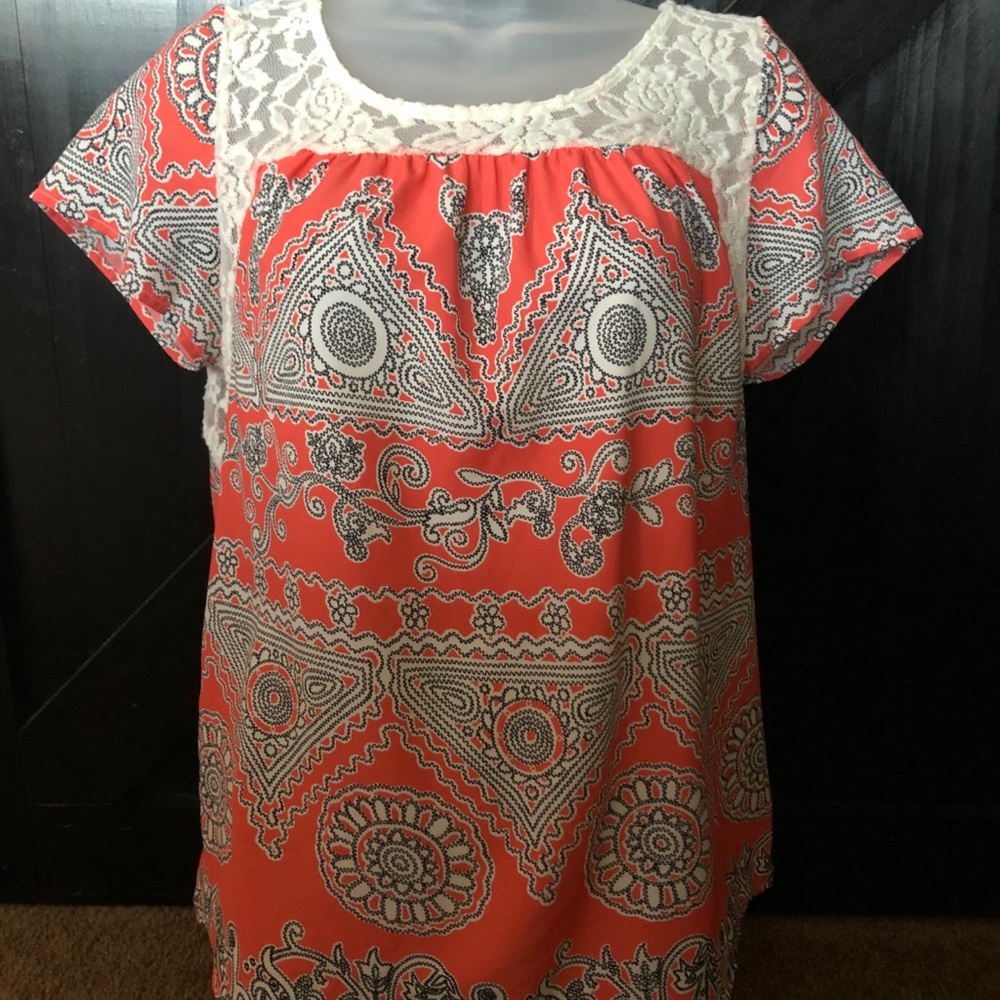 Lace Flowy Top